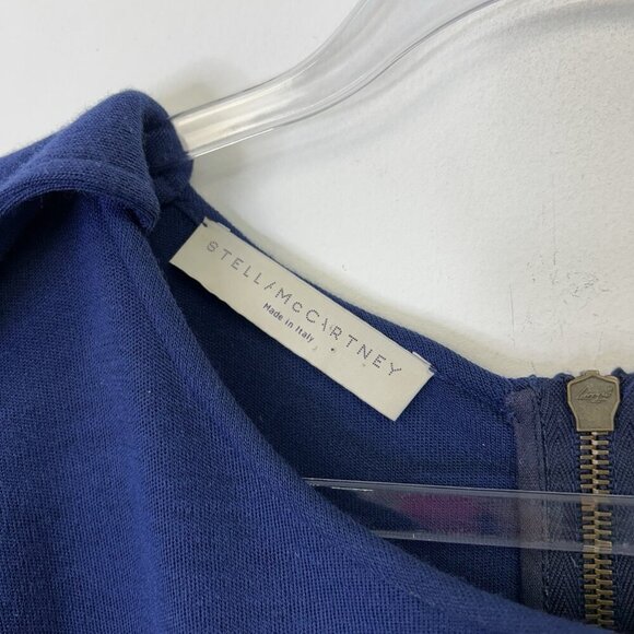 Stella McCartney Wool Sweater Dress Womens Size 40 US Small 4-6 Navy Slouchy - Picture 4 of 14